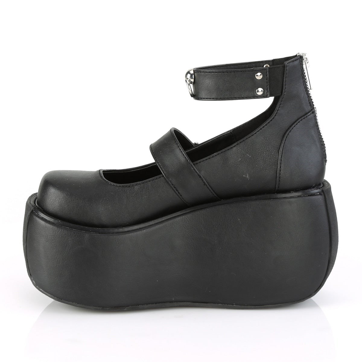 Zapatos Mary Jane Demonia Violet-32 Vegan Cuero Mujer Negros | MX-2-WPJ