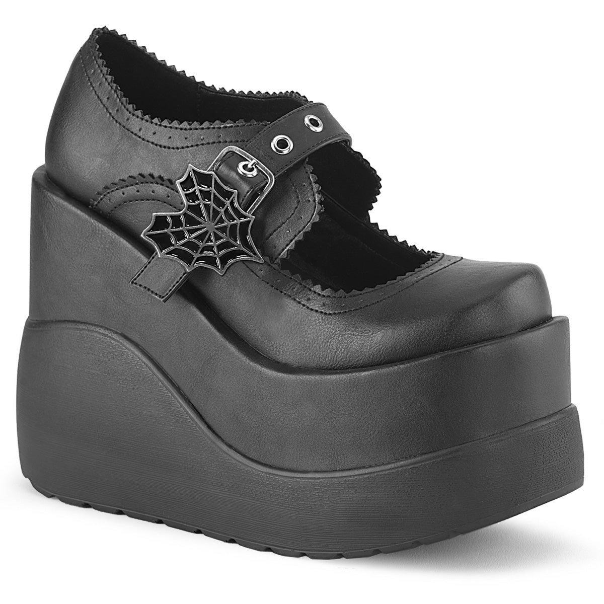 Zapatos Mary Jane Demonia Void-38 Vegan Cuero Mujer Negros | MX-4-VKZ