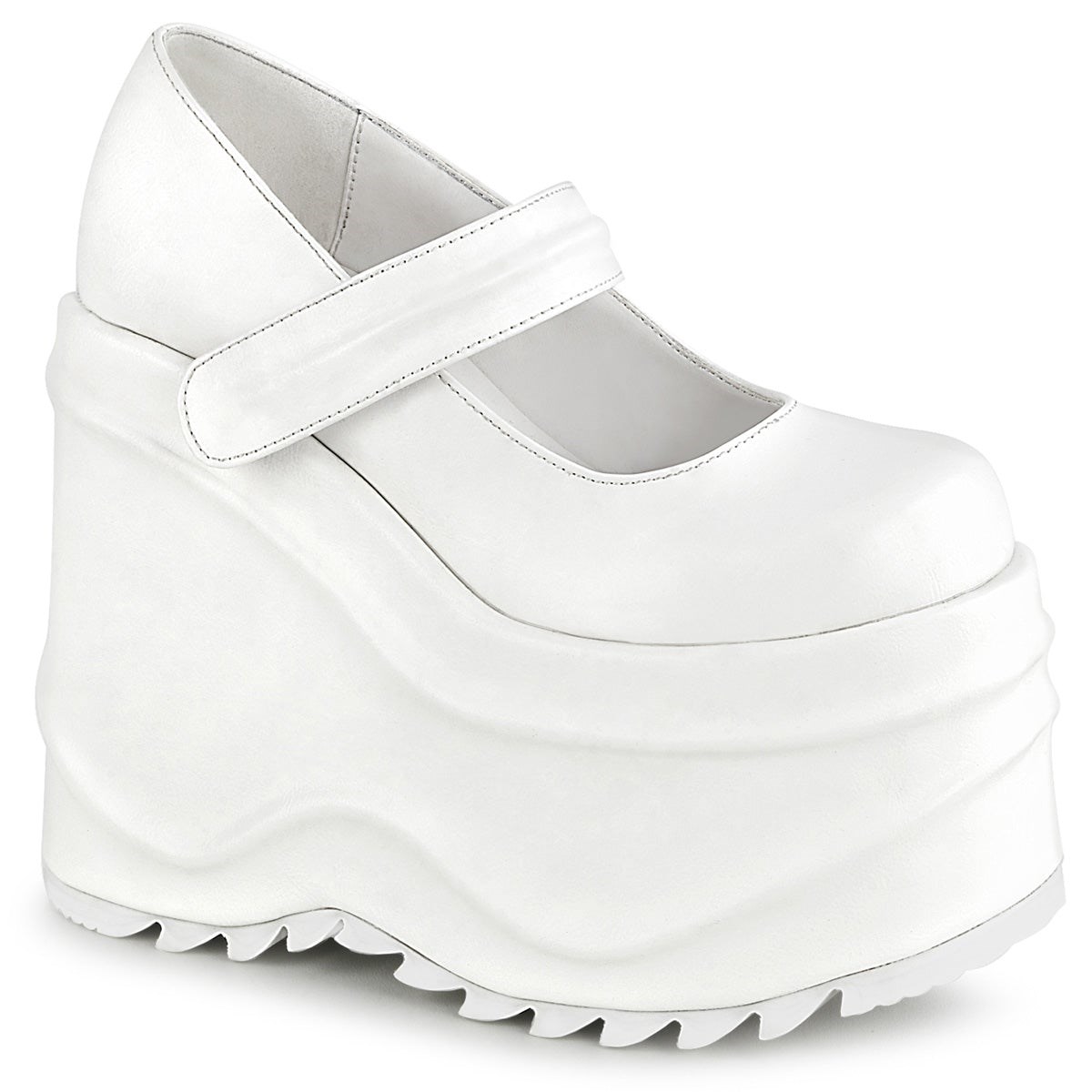 Zapatos Mary Jane Demonia Wave-32 Vegan Cuero Mujer Blancos | MX-4-YSW